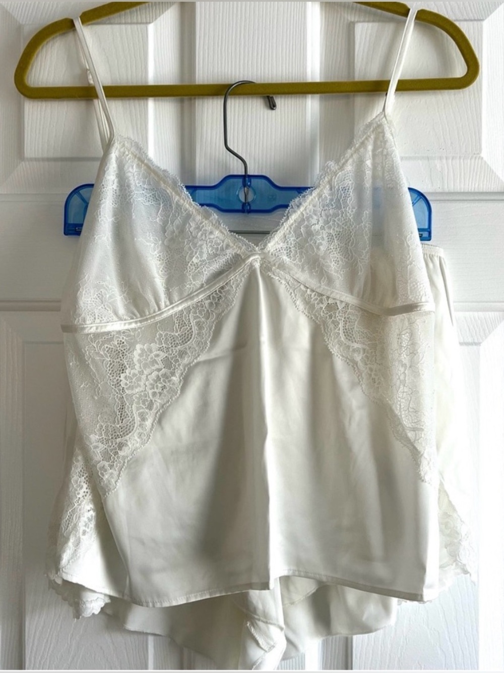 Abercrombie & Fitch Satin Lace-Trim Sleep Cami & Shorts